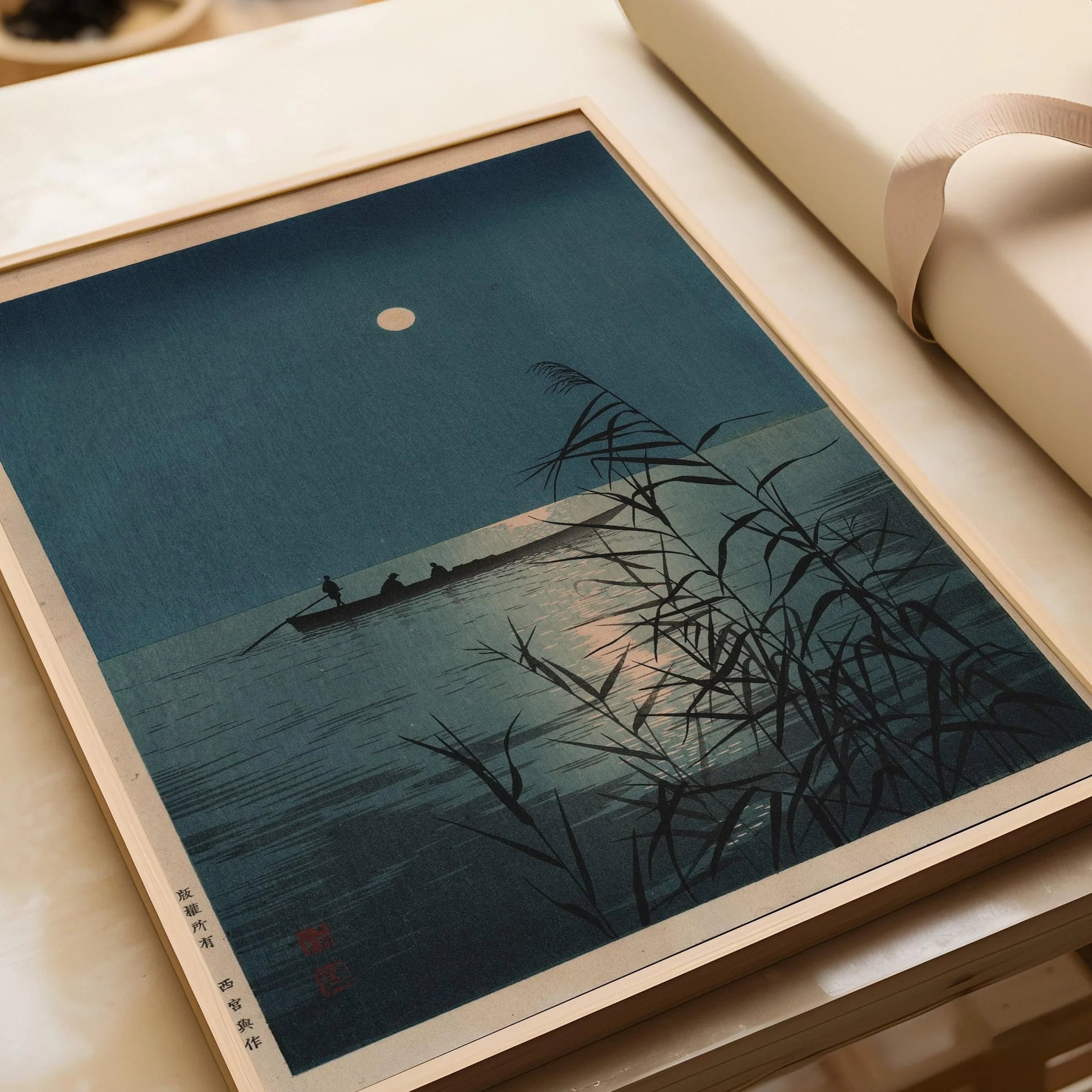 Shoda Koho Moonlit Sea Giclee Print : Art Ukiyo-e japonais vintage