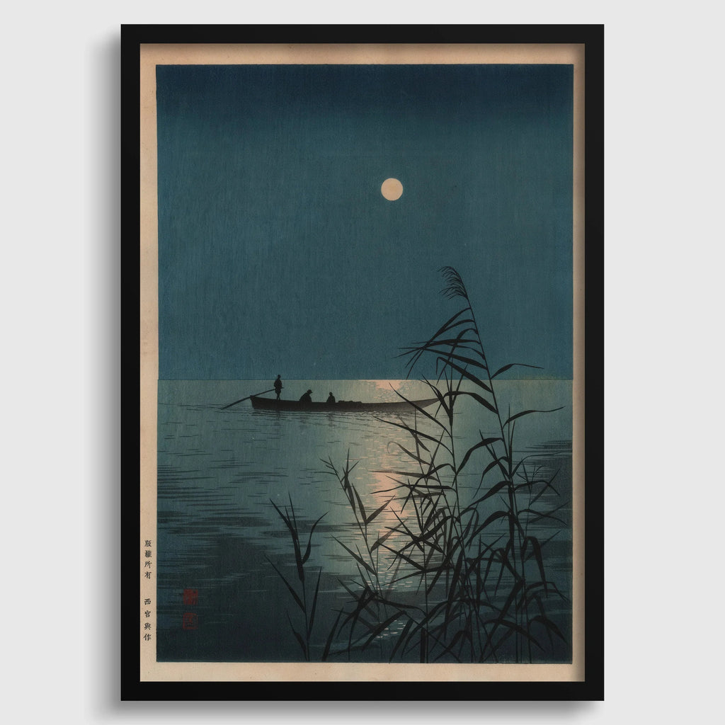 Shoda Koho Moonlit Sea Giclee Print : Art Ukiyo-e japonais vintage