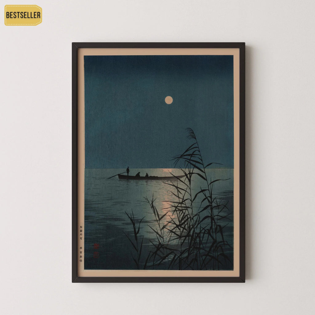Shoda Koho Moonlit Sea Giclee Print : Art Ukiyo-e japonais vintage