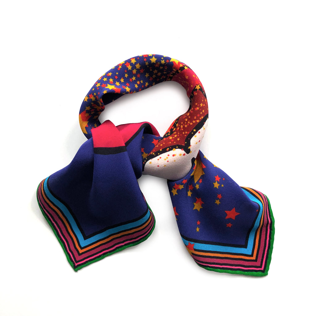 criez-le fort foulard en soie
