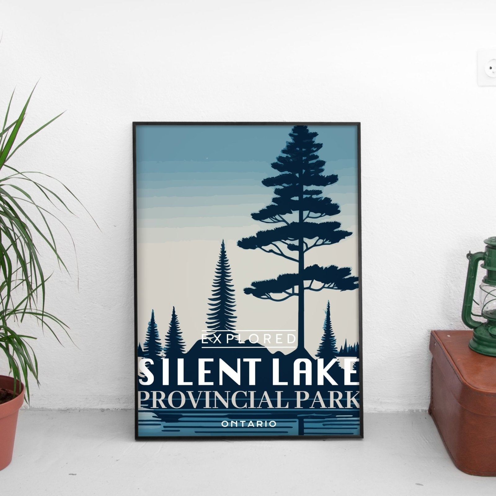 Silent Lake Provincial Park 'Explored' Poster, Canada Parks