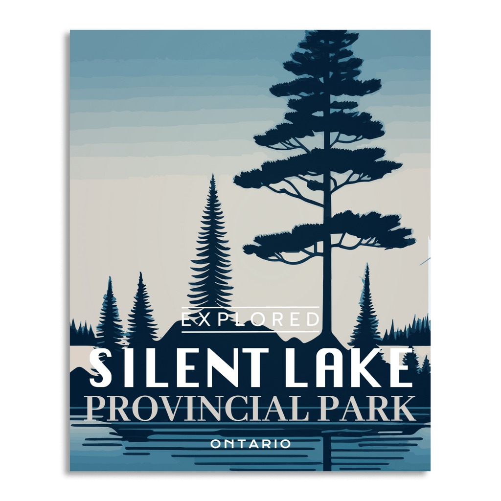 Silent Lake Provincial Park 'Explored' Poster, Canada Parks