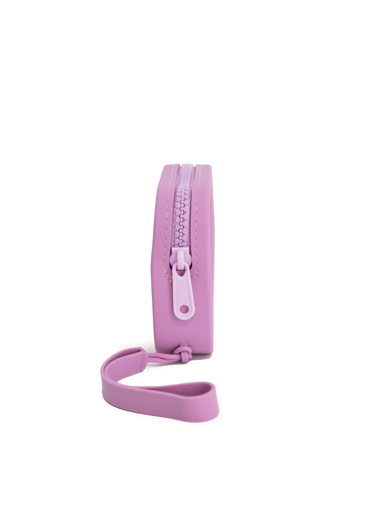 pochette en silicone avec logo zippé