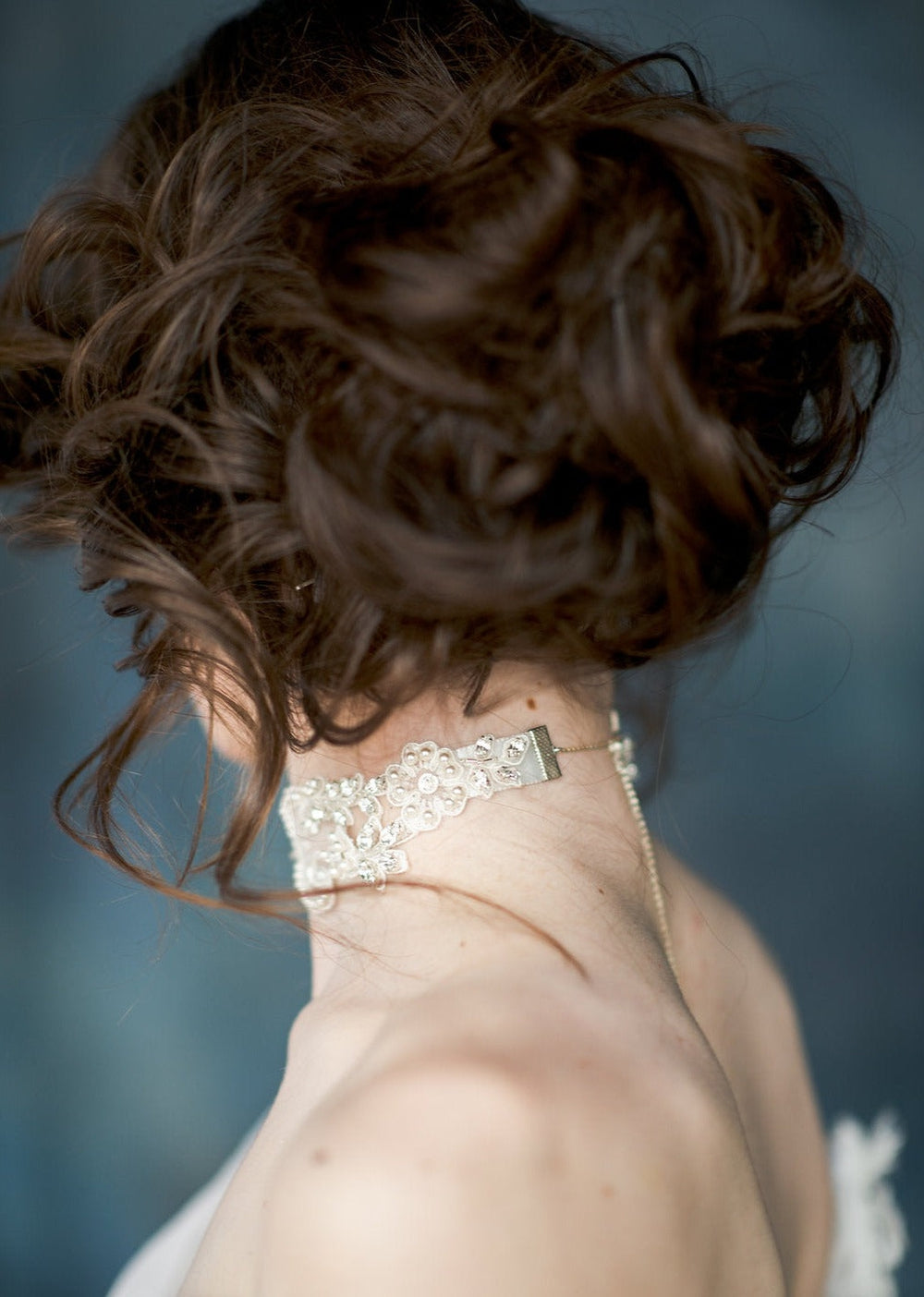 BELLA Crystal Lace Bridal Choker