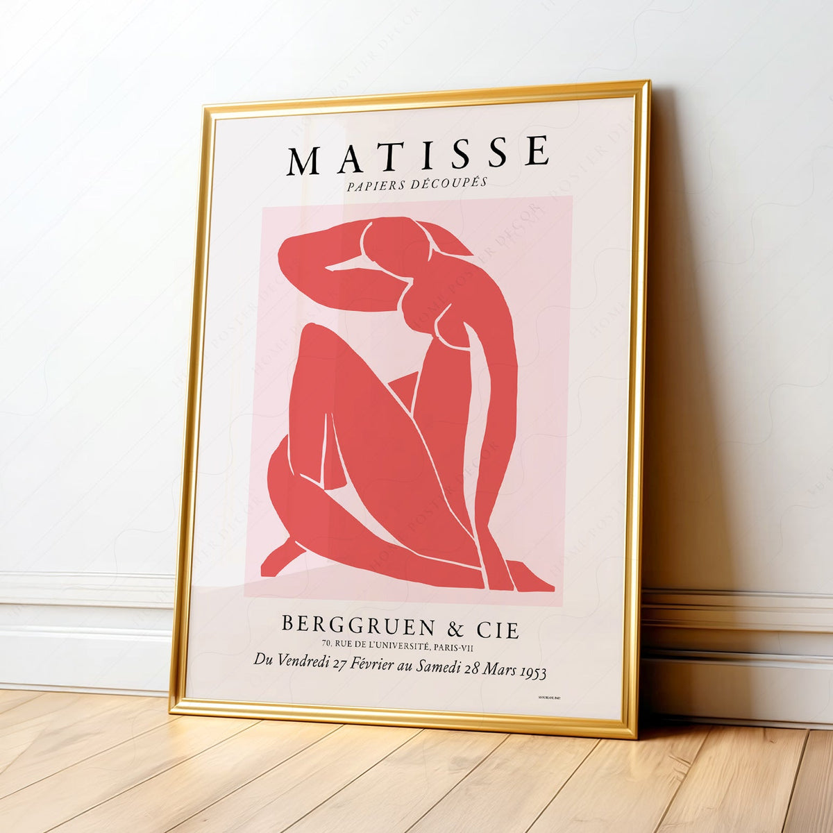 Henri Matisse Blue Nude Exhibition Poster – Modern Art Print Wall Decor