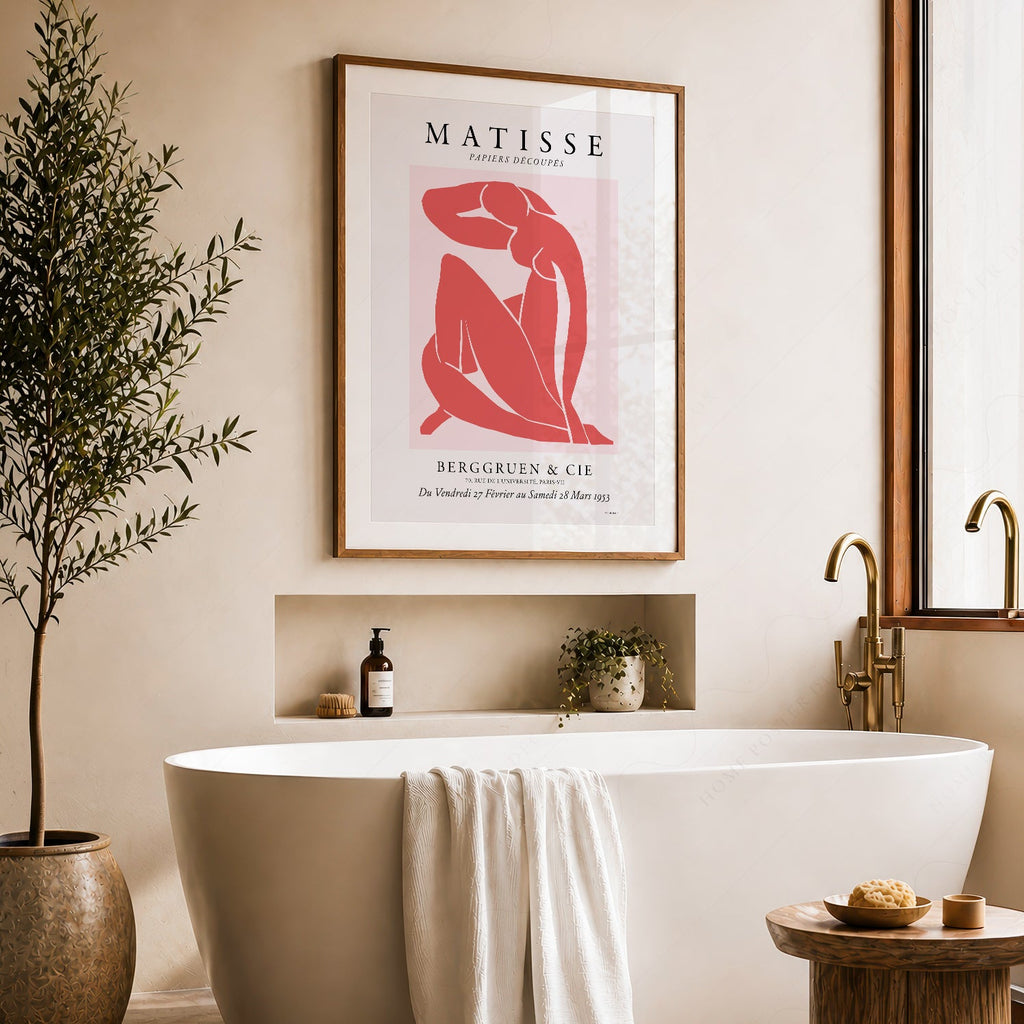 Henri Matisse Blue Nude Exhibition Poster – Modern Art Print Wall Decor