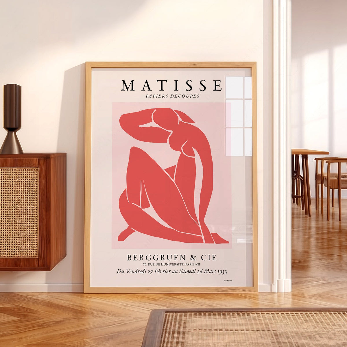 Henri Matisse Blue Nude Exhibition Poster – Modern Art Print Wall Decor