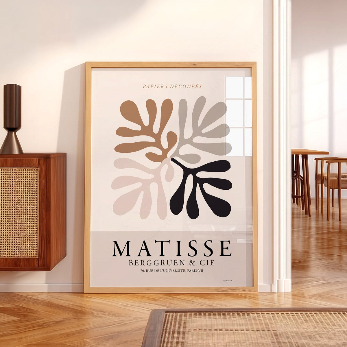 Henri Matisse Papiers Découpés Art Print – Neutral Leaf Wall Poster