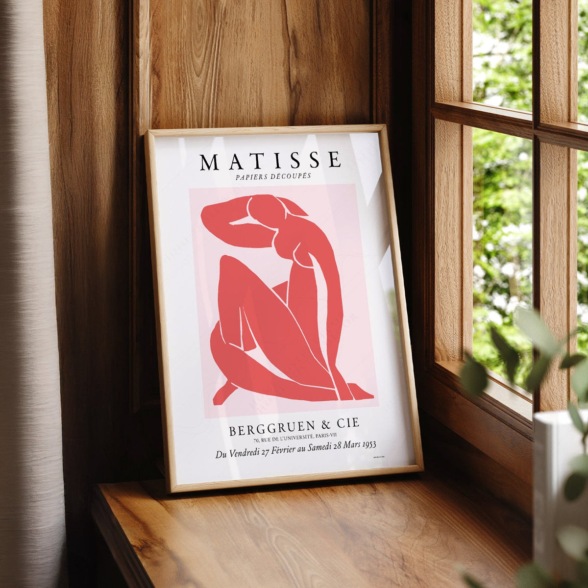 Henri Matisse Blue Nude Exhibition Poster – Modern Art Print Wall Decor