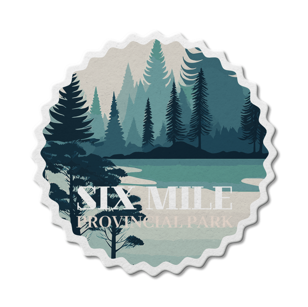 Six Mile Ontario Provincial Park Waterproof Vinyl Sticker, Canada Parks