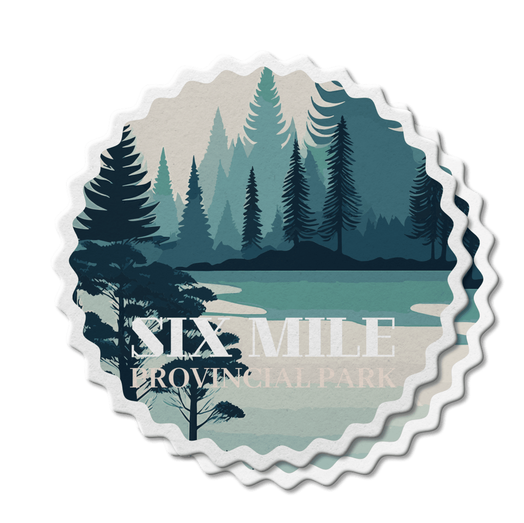 Six Mile Ontario Provincial Park Waterproof Vinyl Sticker, Canada Parks