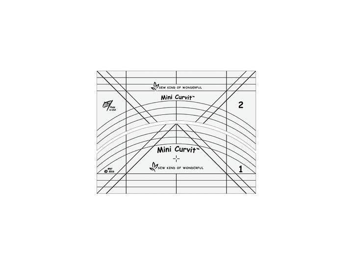 Sew Kind of Wonderful - Règle QCR Curve It MINI pour le quilting à bras long