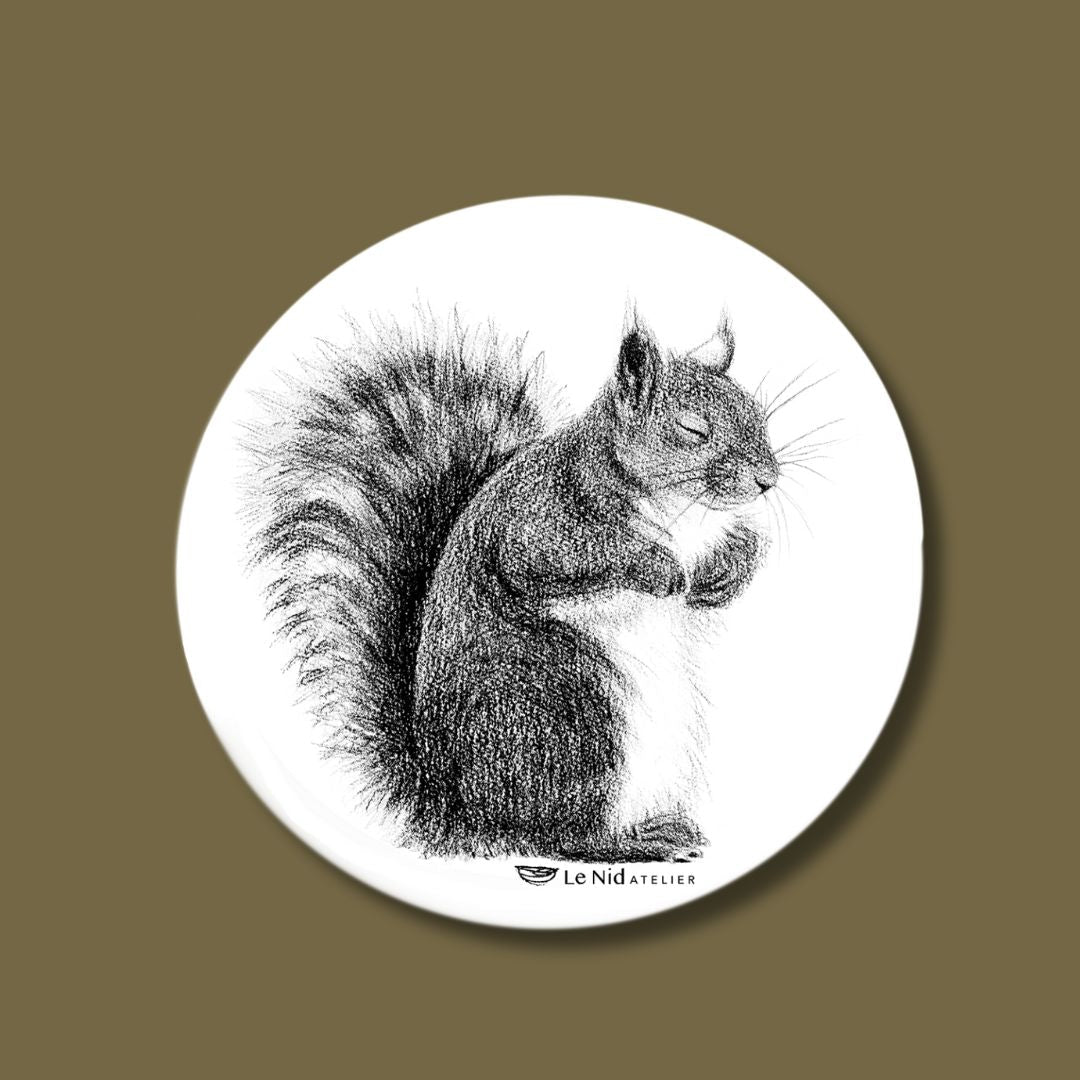 Sleepy Squirrel Sticker for Water Bottle, Agenda or Computer