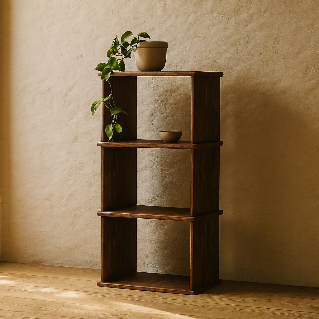 Small bookshelf in walnut