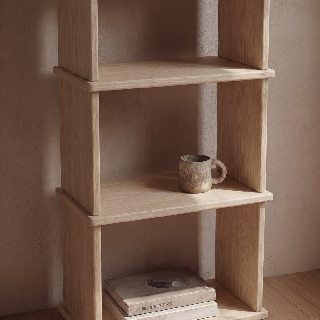 Petite étagère en chêne blanc