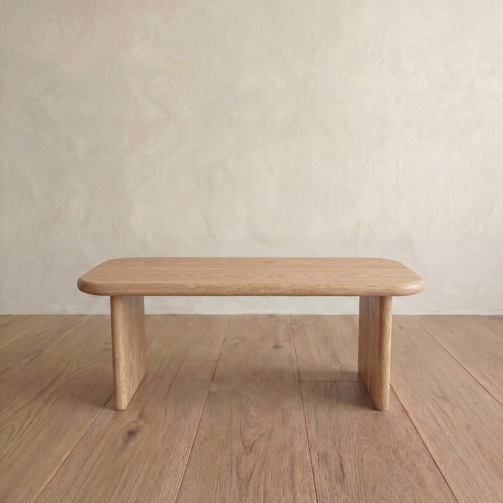 40 Inch Coffee Table in White Oak