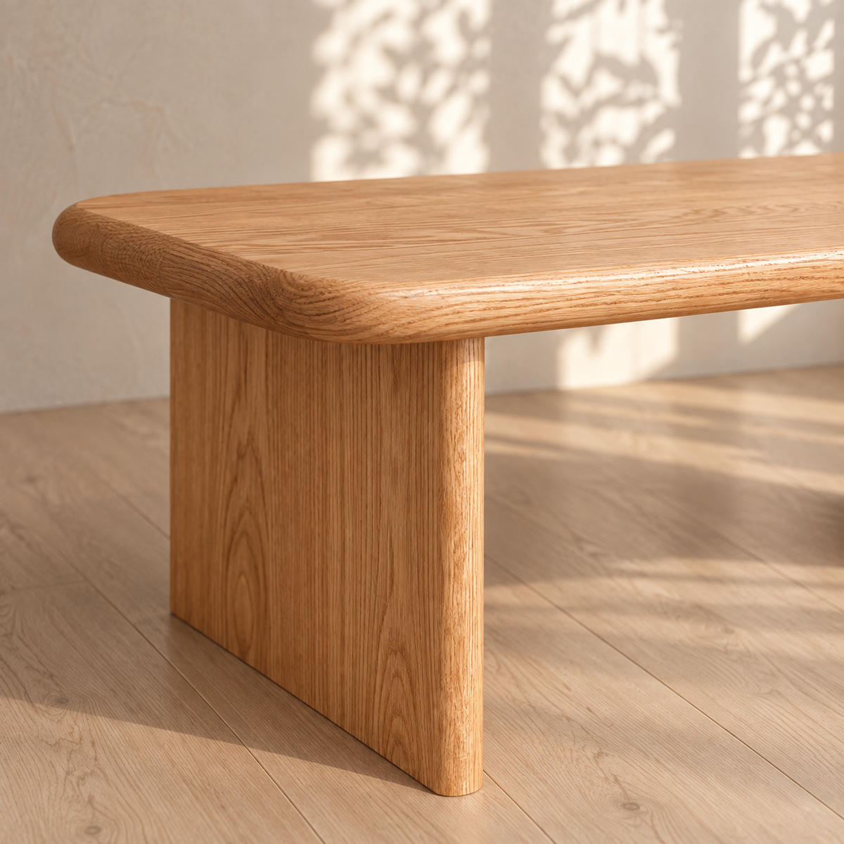 40 Inch Coffee Table in Red Oak