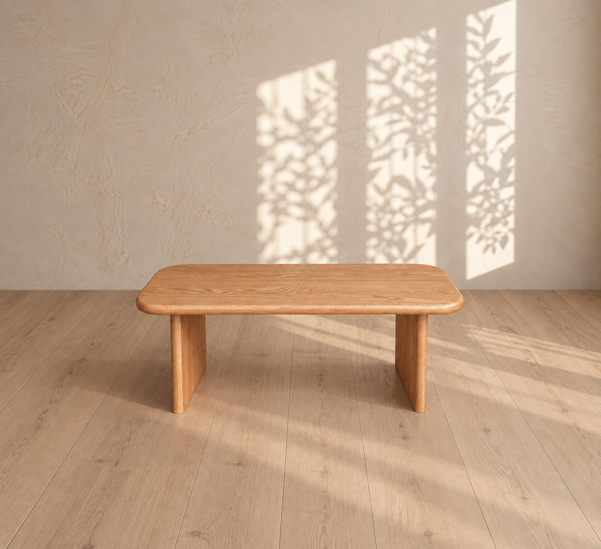 40 Inch Coffee Table in Red Oak