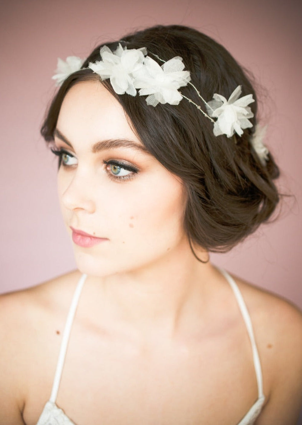 ARIEL Silk Flower Bridal Hair Vine