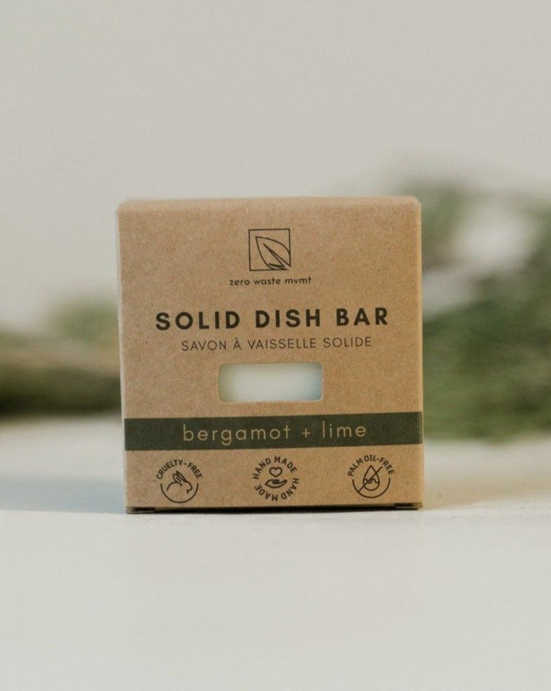 Pain de savon à vaisselle solide | Bergamote + Lime
