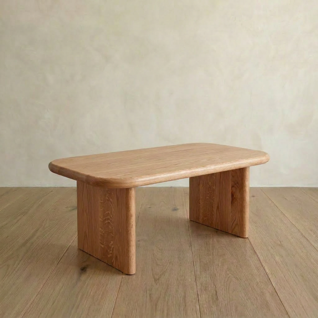 40 Inch Coffee Table in Red Oak