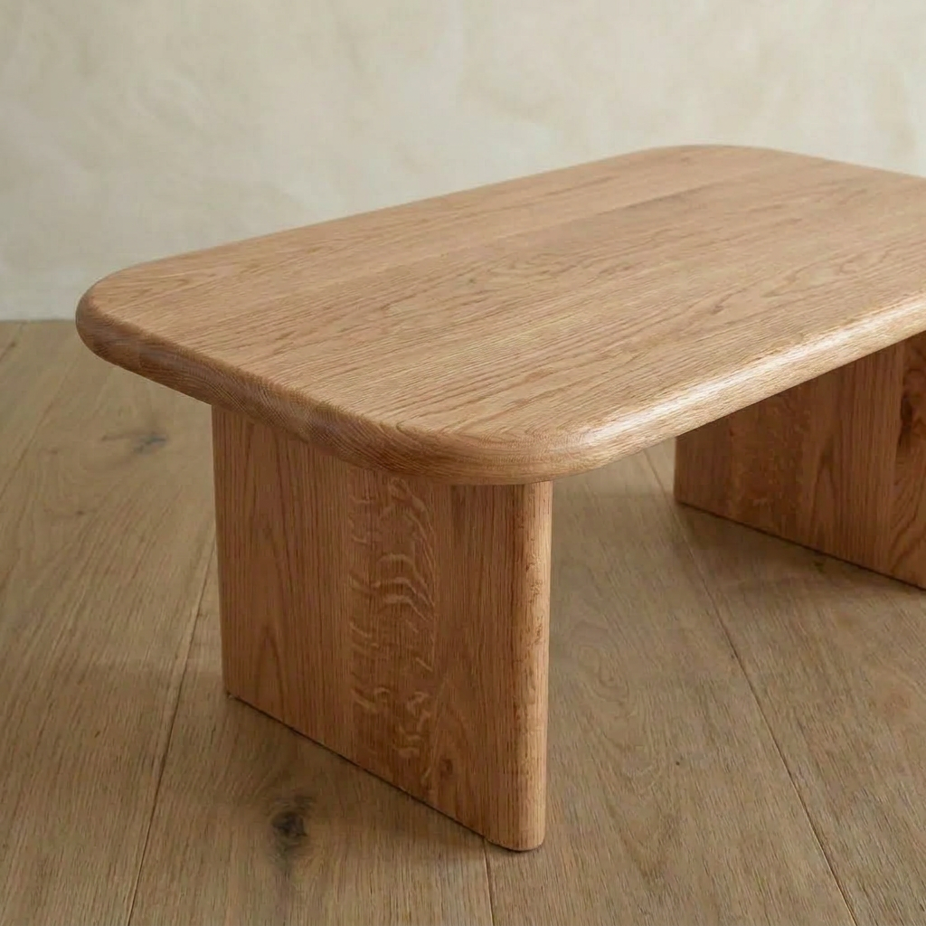 40 Inch Coffee Table in Red Oak