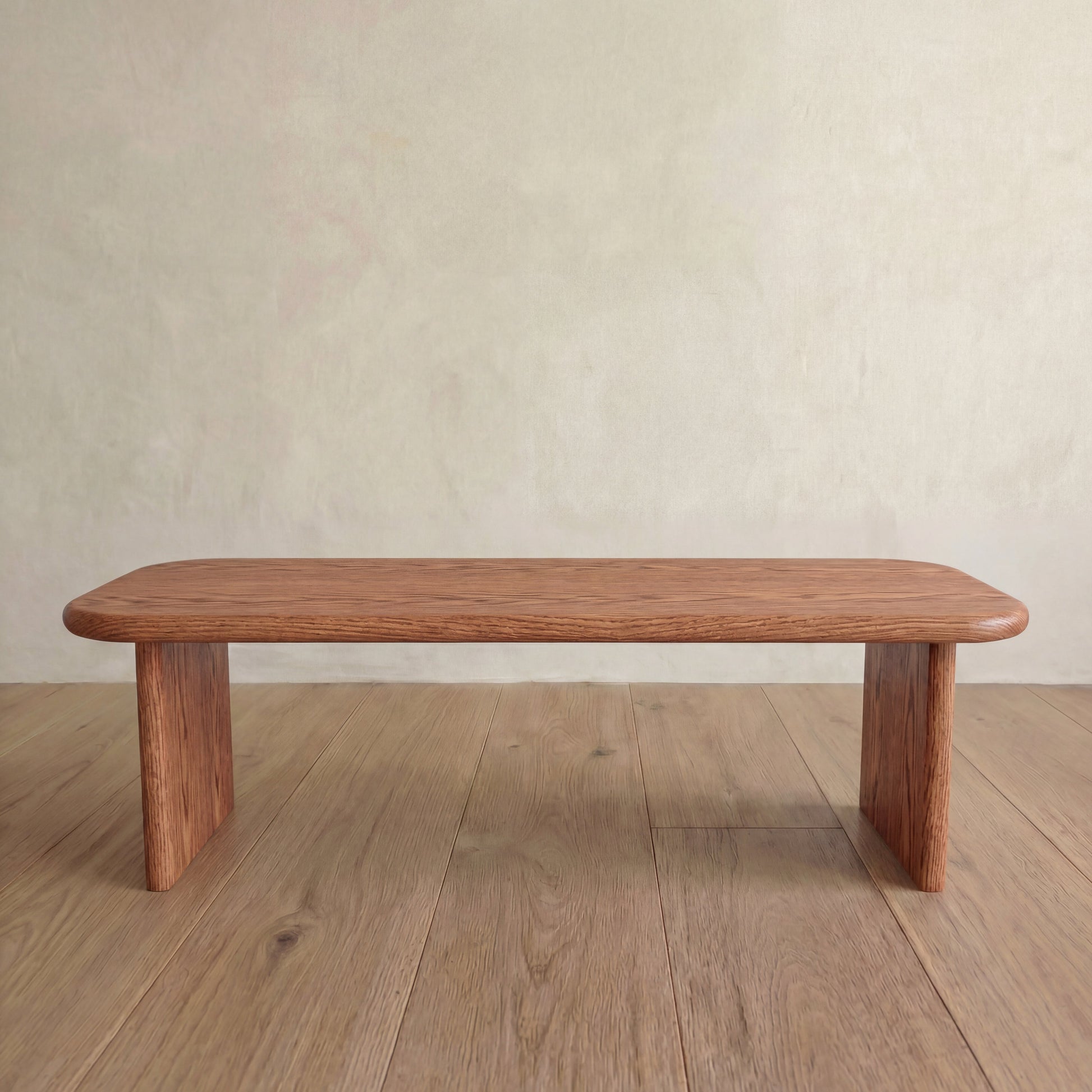 60 Inch Coffee Table in Red Oak