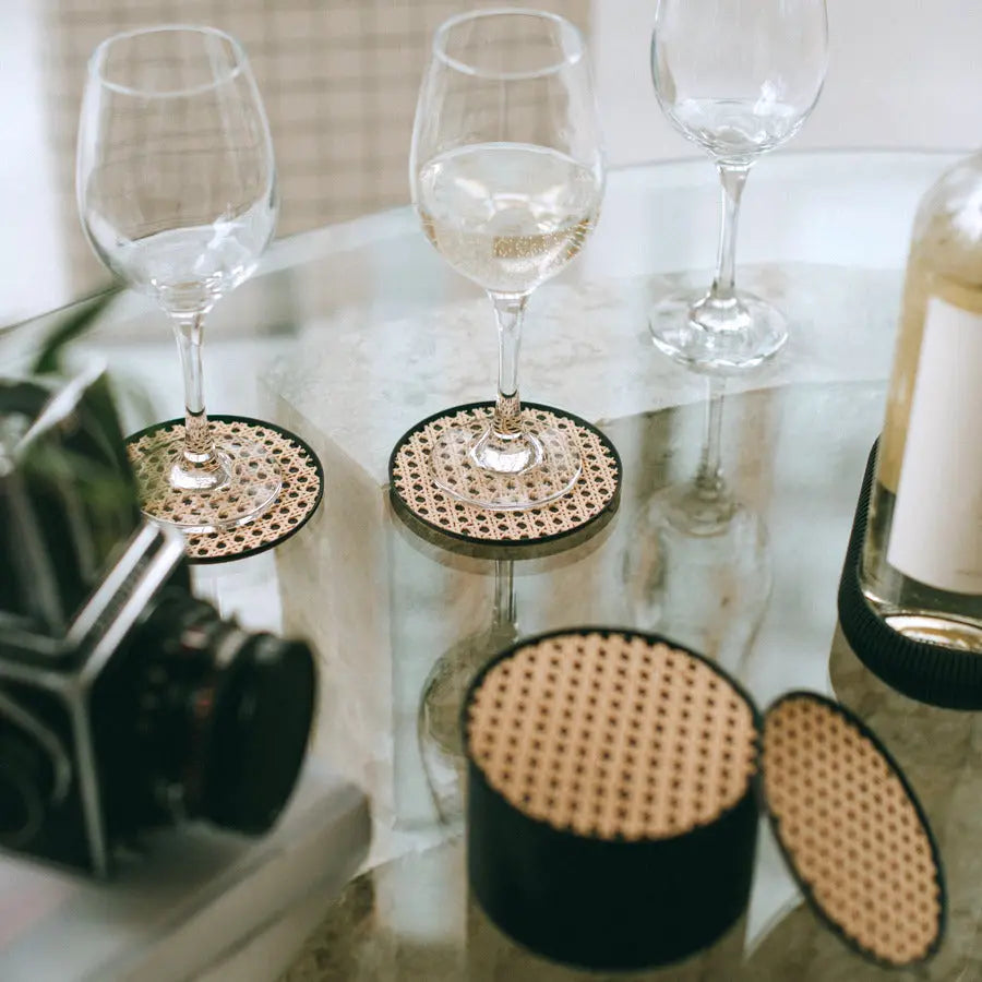 Ensemble de contenant et sous-verre COZI