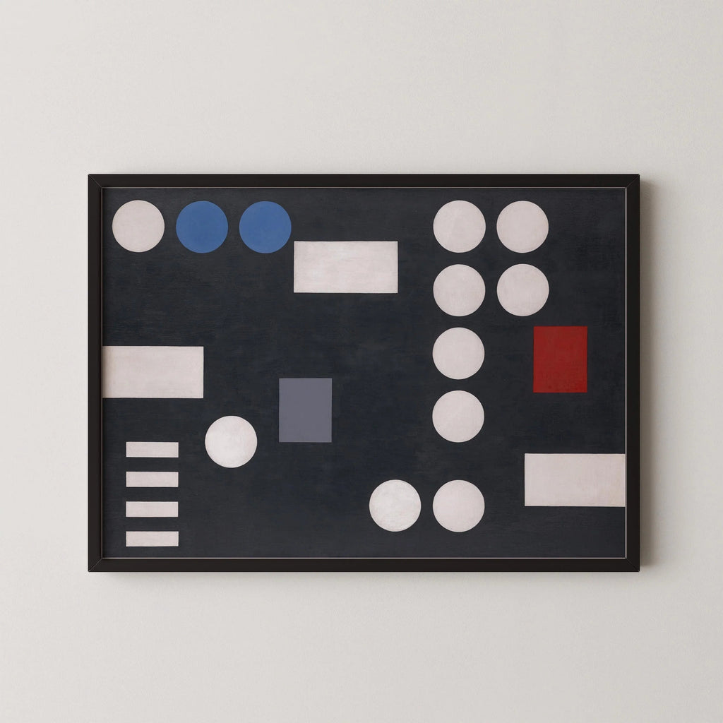 Estampe géométrique de Sophie Taeuber-Arp : Modernisme Bauhaus (Disponible encadrée)