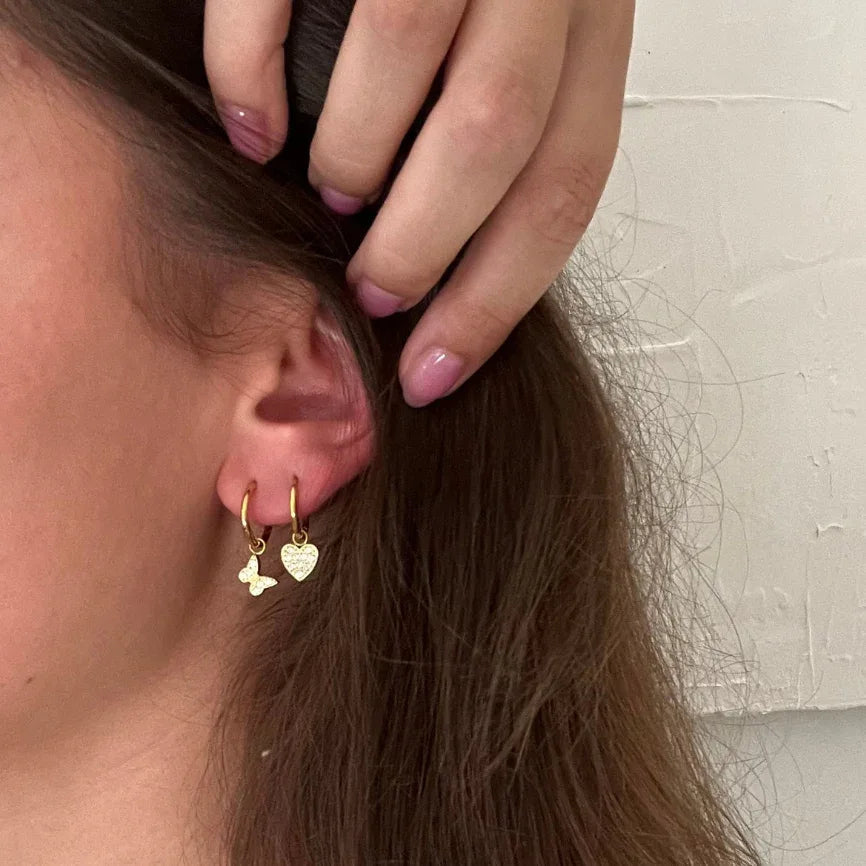 Boucles d'oreilles Huggies étincelantes