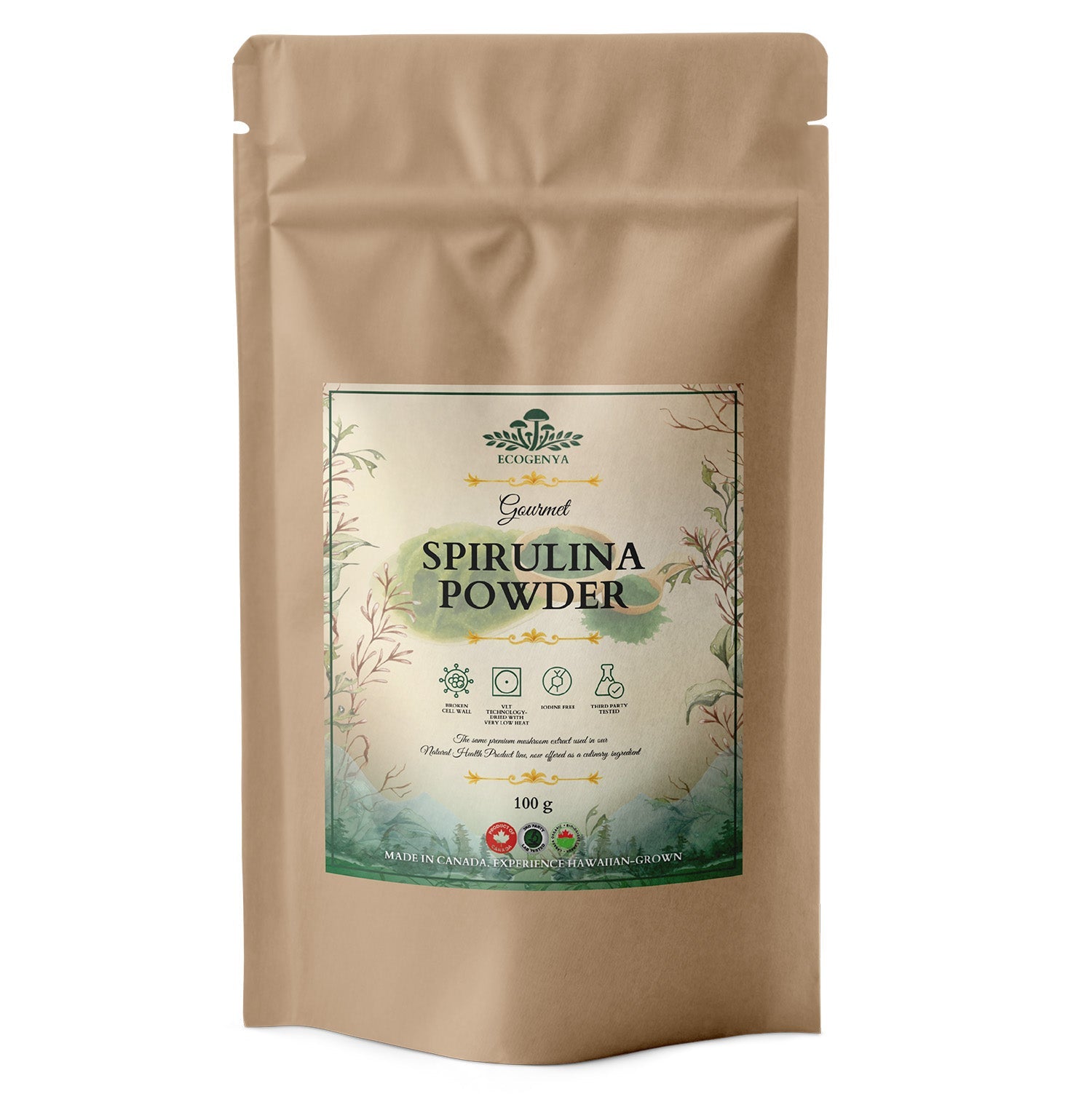 Ecogenya Daily Greens Spirulina Powder – Premium Spirulina for Smoothies & Juices