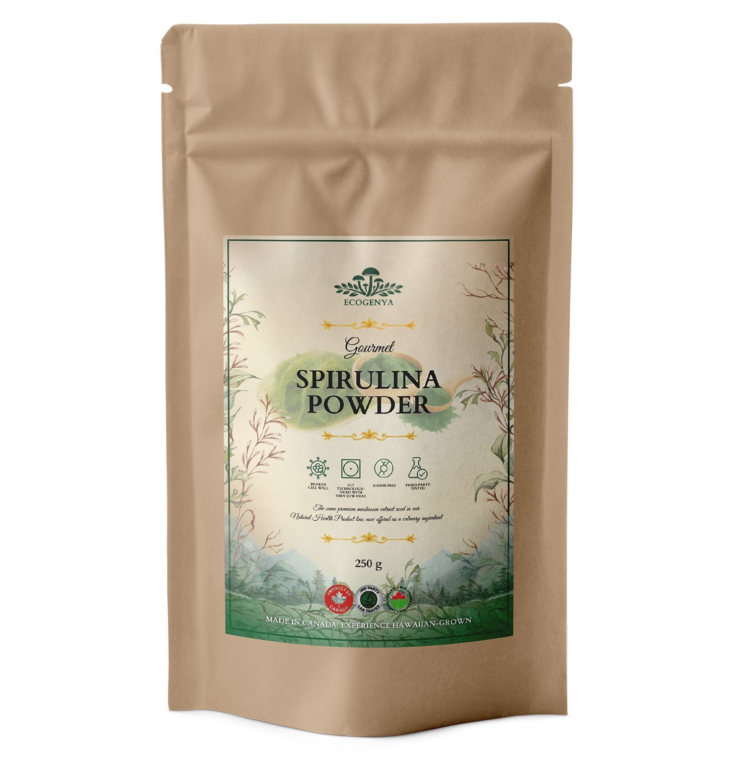 Ecogenya Daily Greens Spirulina Powder – Premium Spirulina for Smoothies & Juices