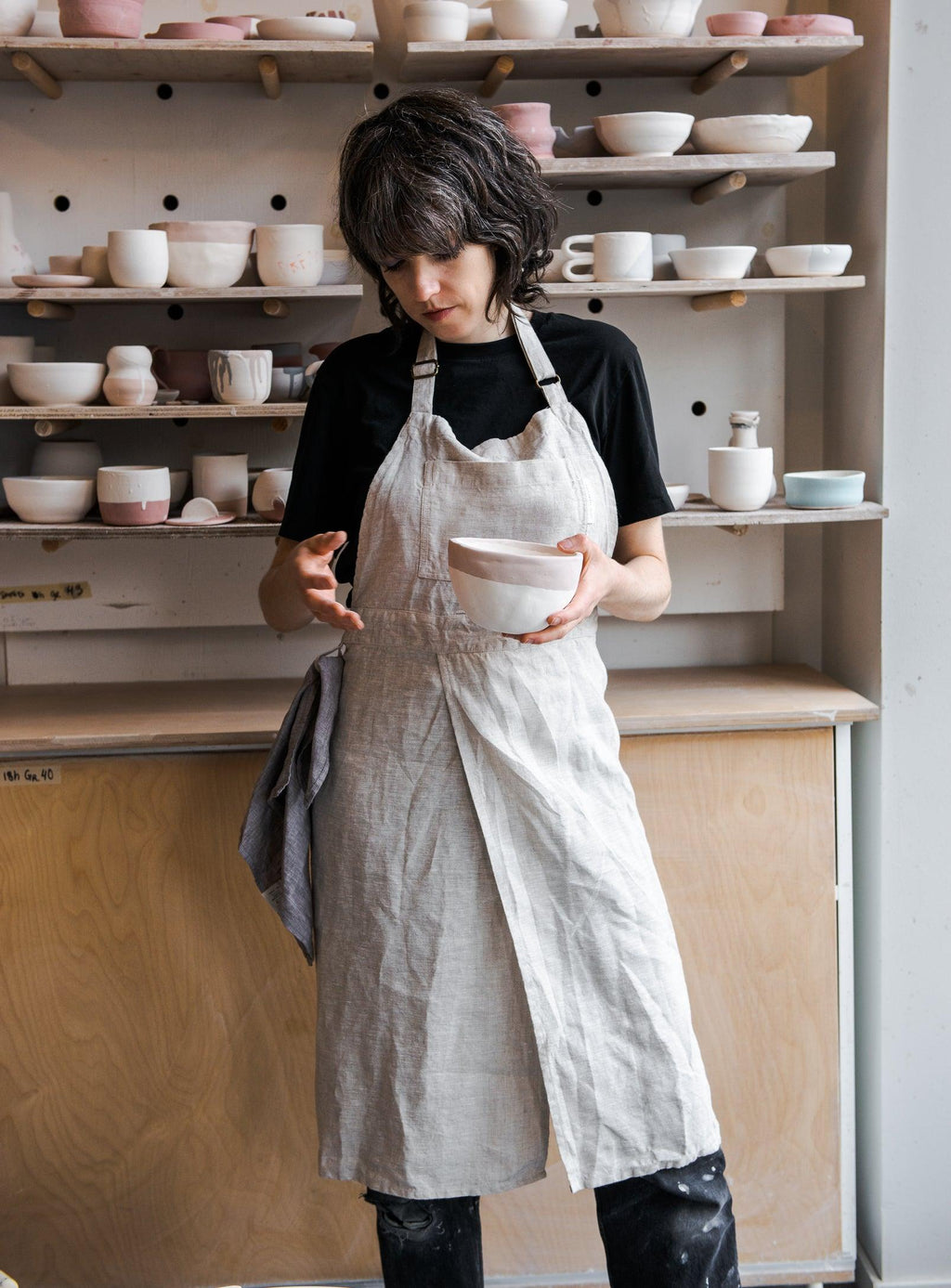 Split leg Potter's apron
