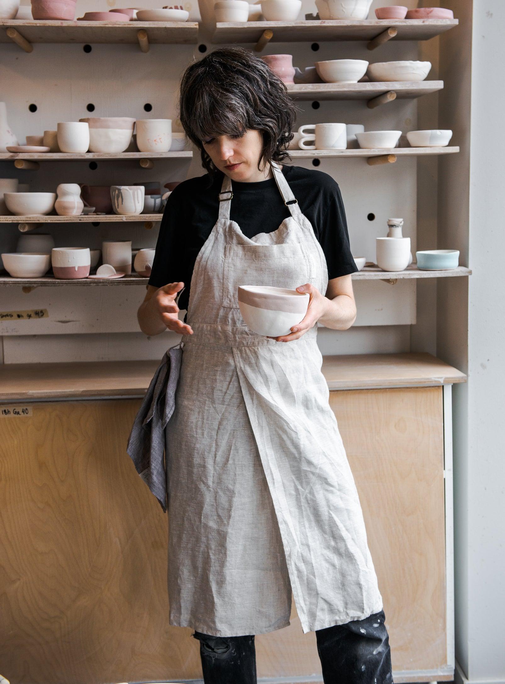 Split leg Potter's apron