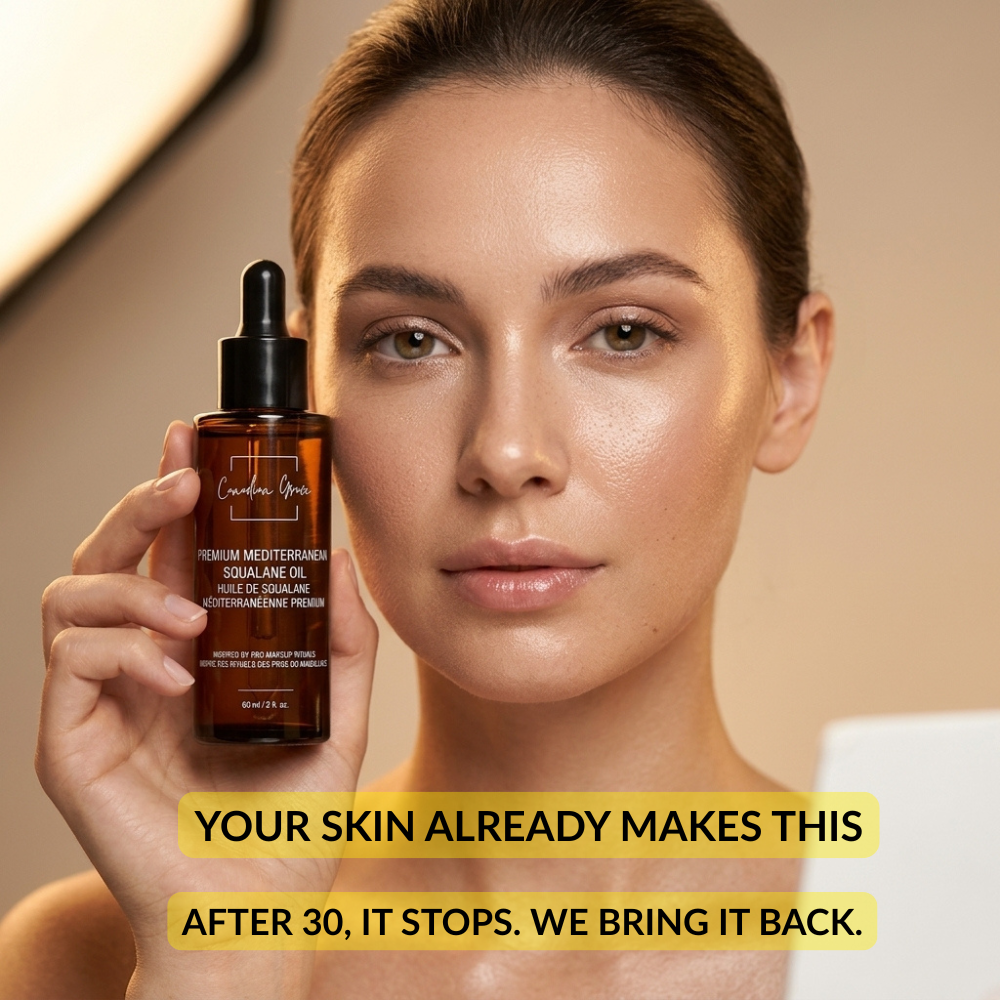 Canadian Grace Premium Mediterranean Squalane Oil | Pre-Makeup Ritual Oil for Smooth, Hydrated Skin