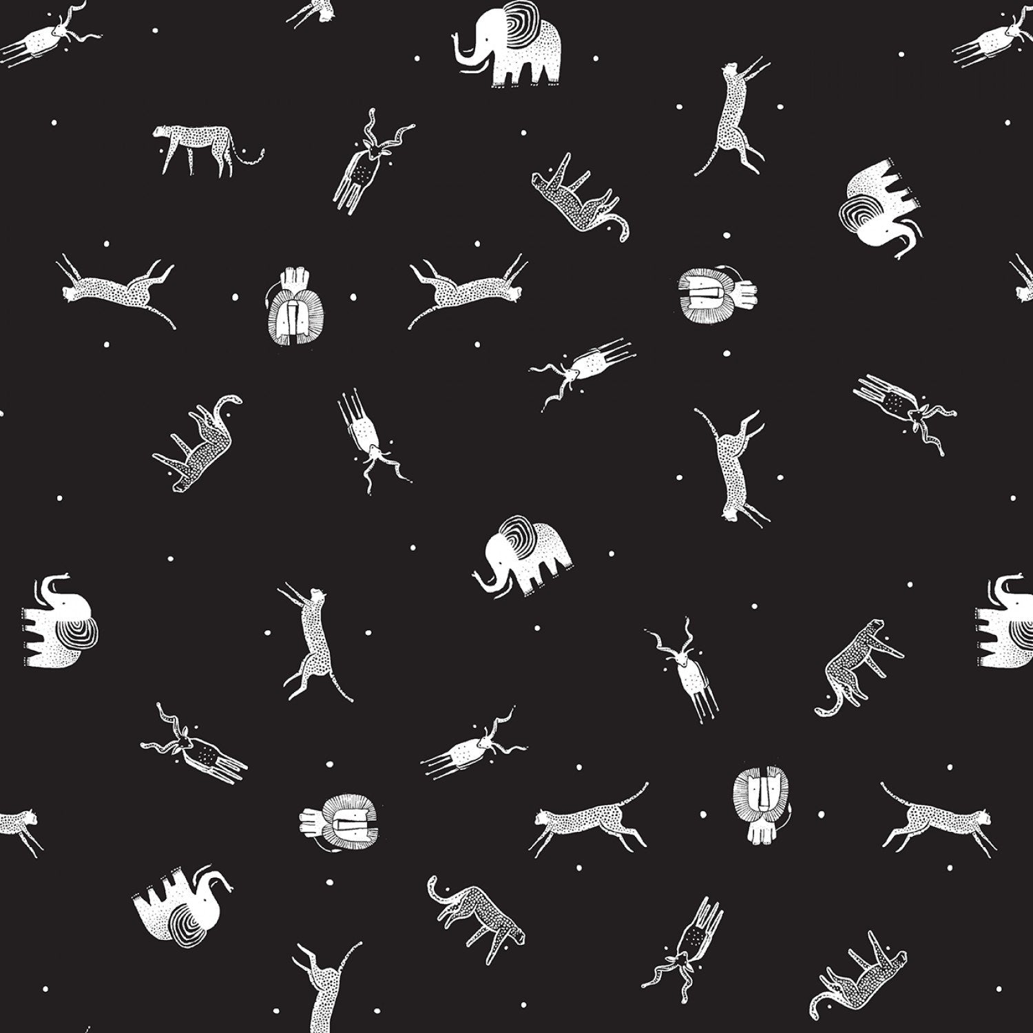 Chère Stella - Wee Gallery - Animaux noirs jetés