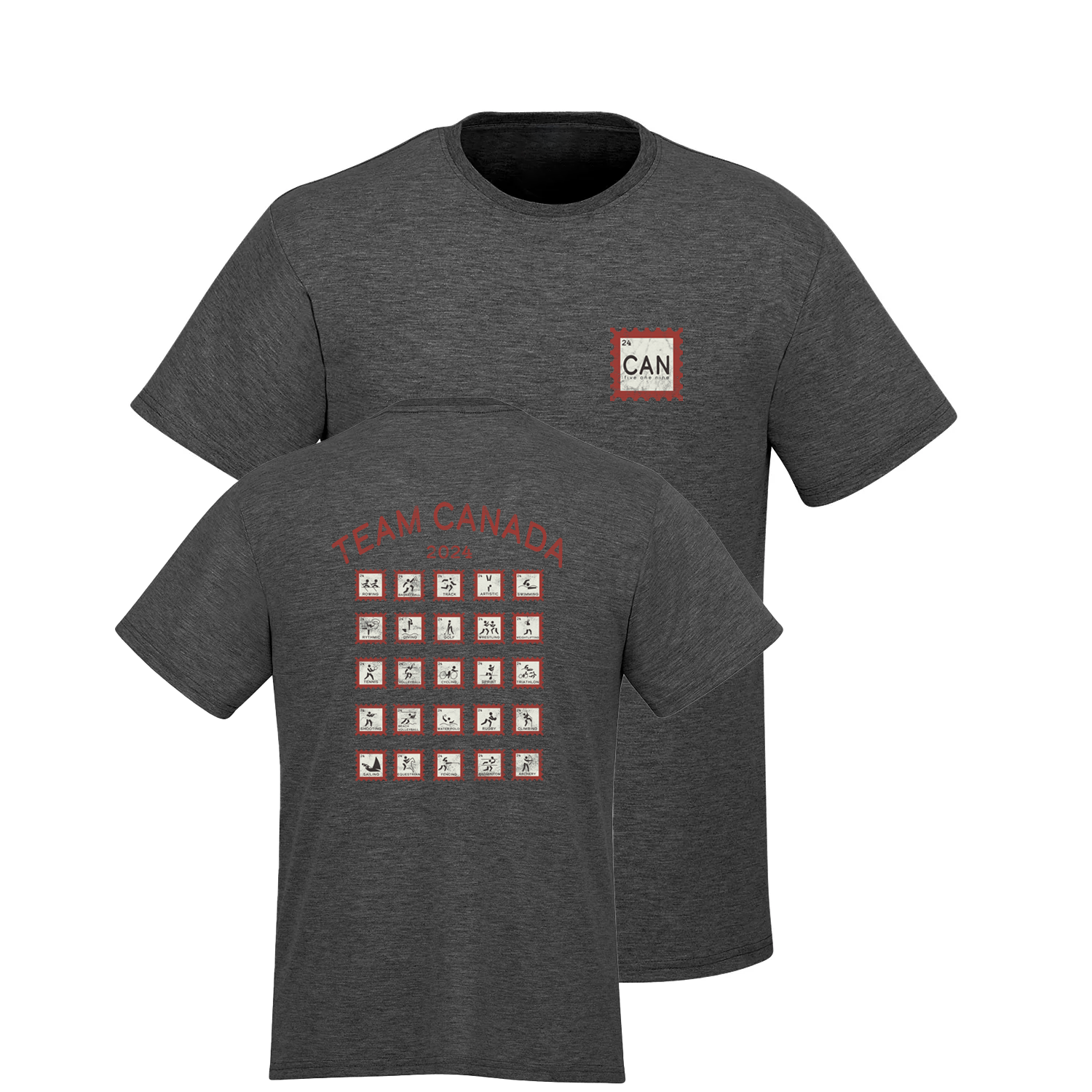 T-SHIRT TIMBRE CANADA (HOMME)