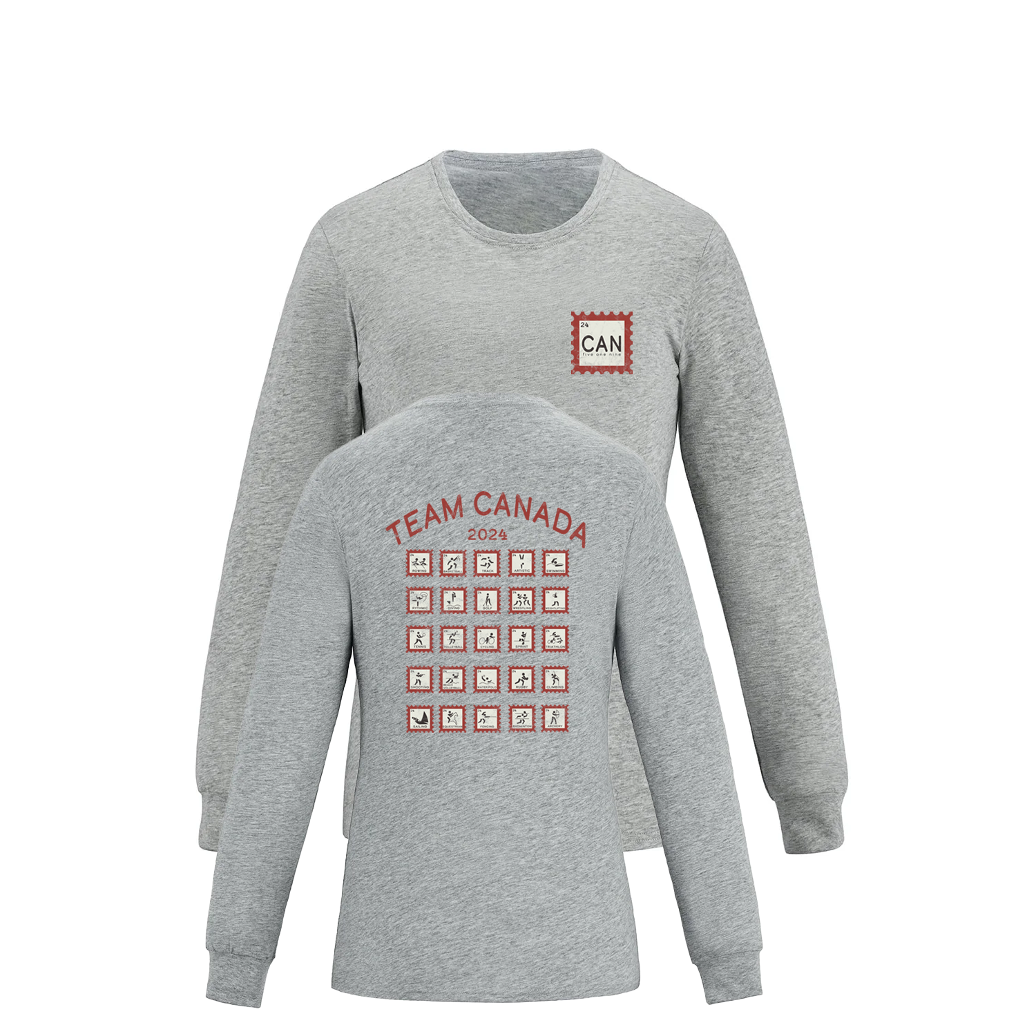 TIMBRE DU CANADA MANCHES LONGUES (FEMME)