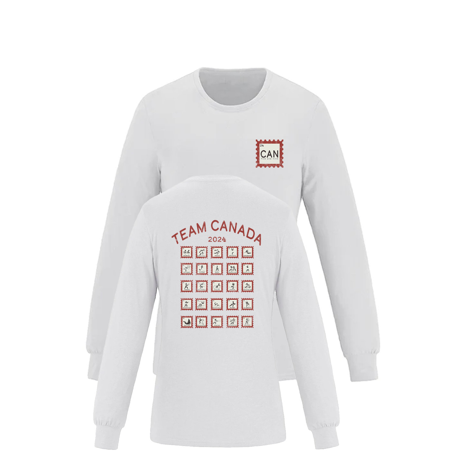 TIMBRE DU CANADA MANCHES LONGUES (FEMME)
