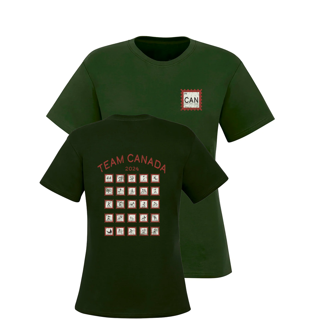 T-SHIRT AVEC TIMBRE DU CANADA (FEMME)