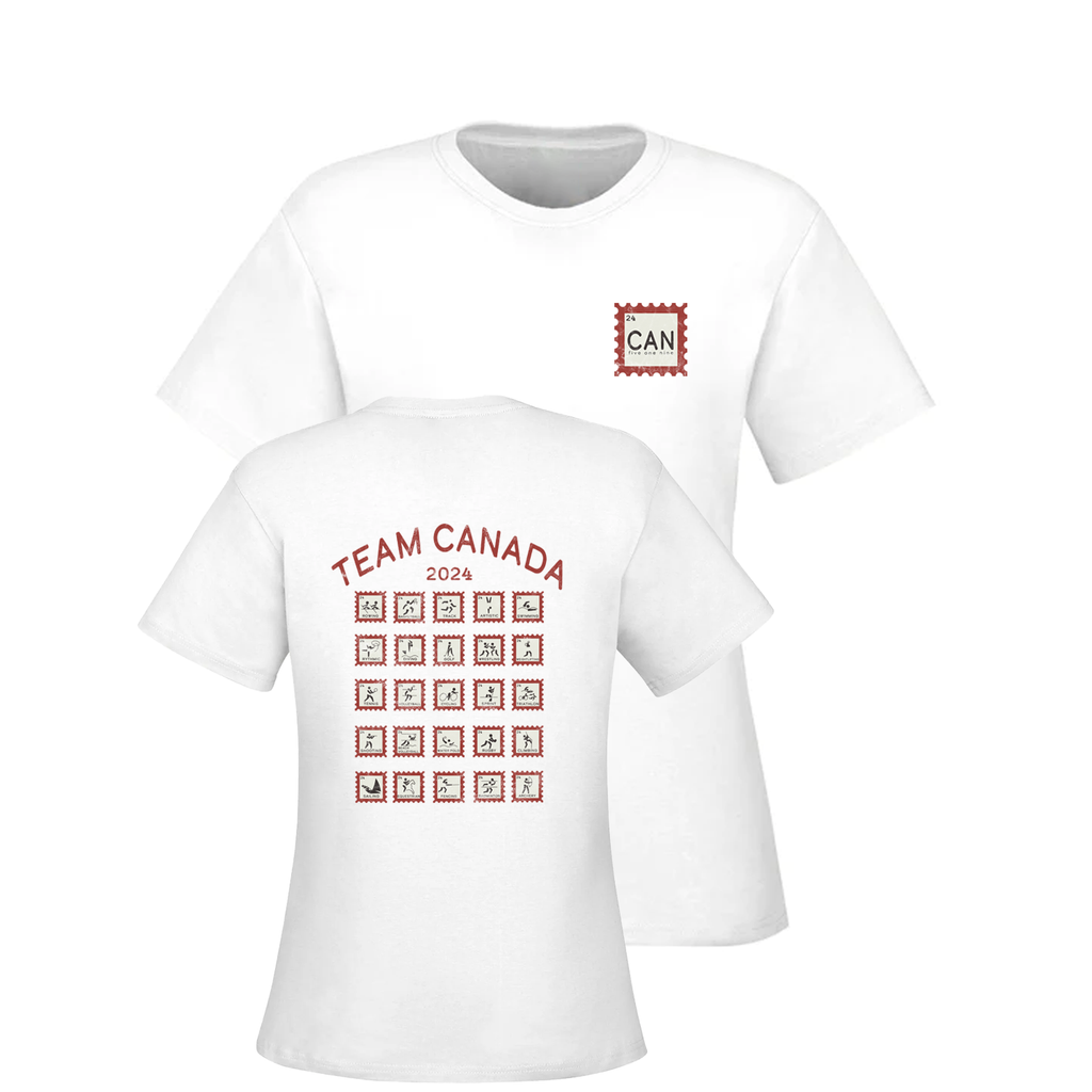 T-SHIRT AVEC TIMBRE DU CANADA (FEMME)