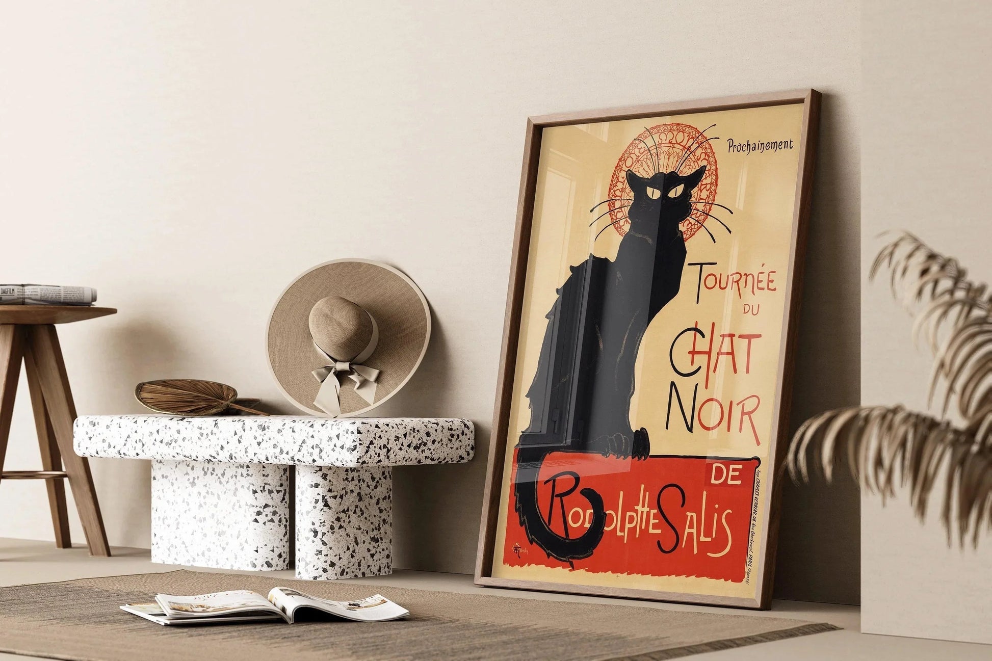 Steinlen Chat Noir - Affiche Chat Noir (disponible encadrée ou non encadrée)