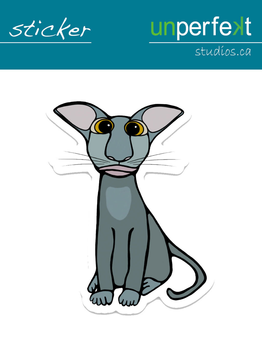 Autocollant vinyle - Loki le chat