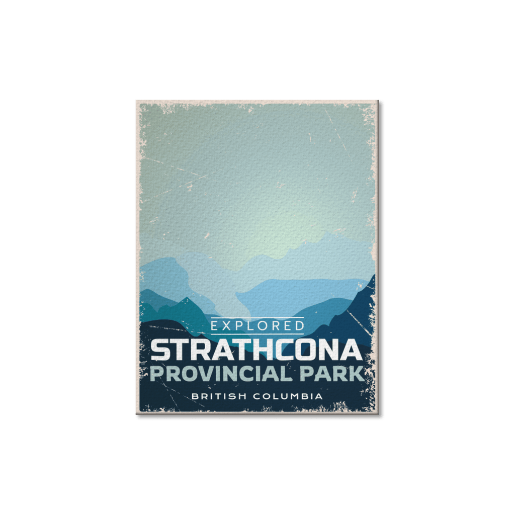 Carte postale du parc provincial Strathcona, en Colombie-Britannique