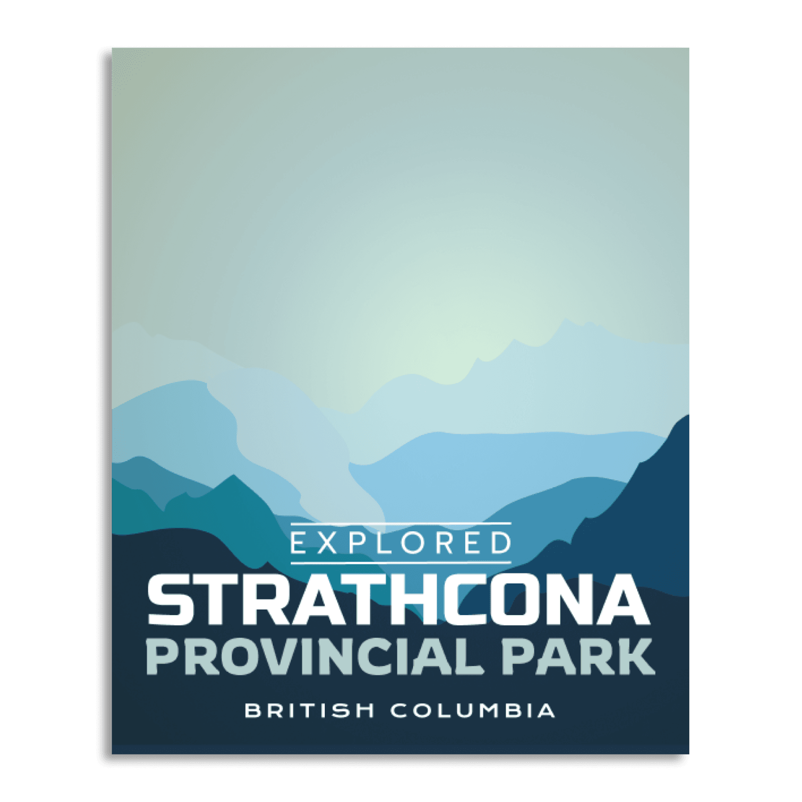 Strathcona Provincial Park 'Explored' Poster