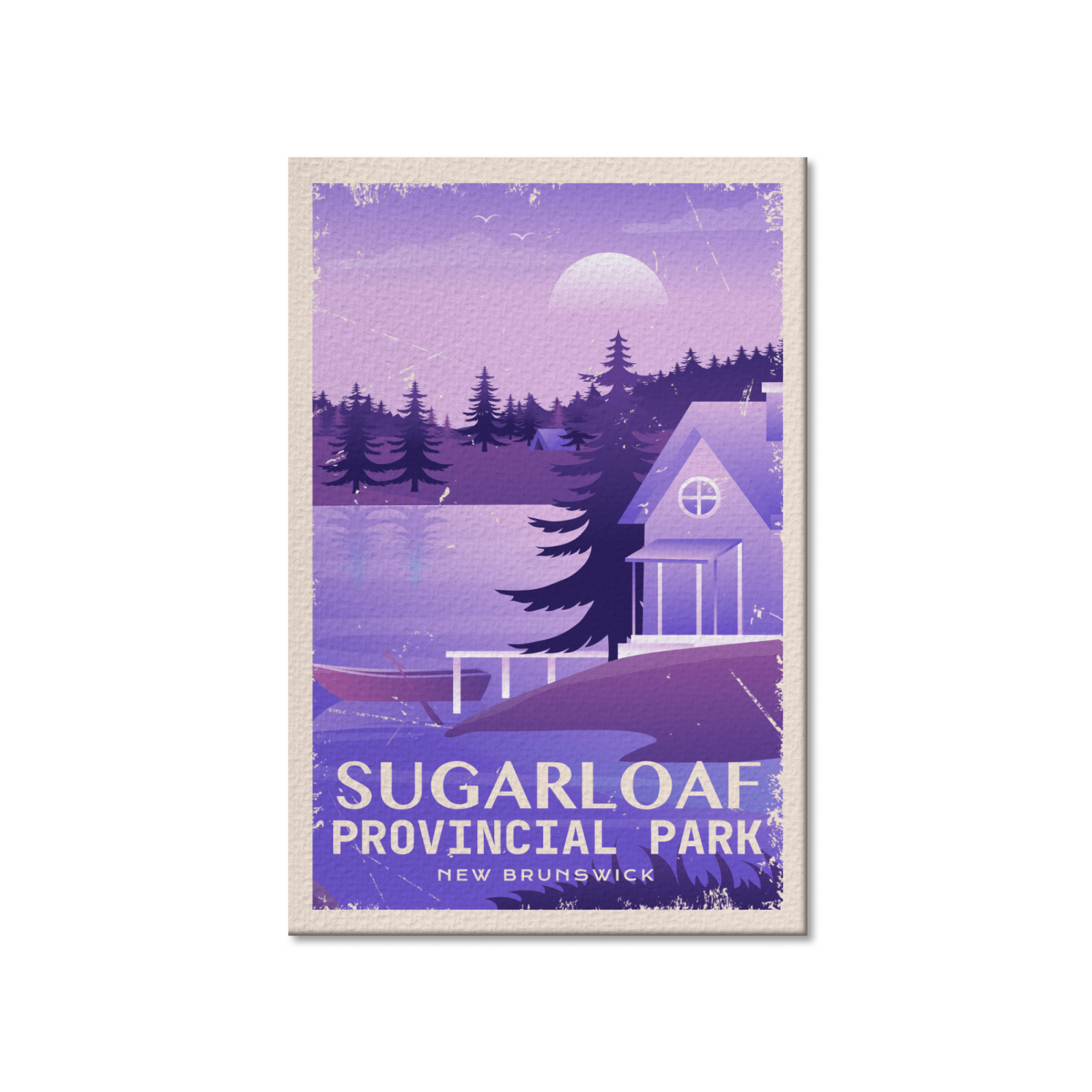 Sugarloaf New Brunswick Provincial Park Postcard, Canada Parks