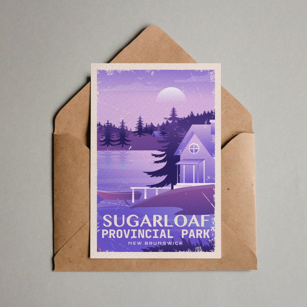 Sugarloaf New Brunswick Provincial Park Postcard, Canada Parks