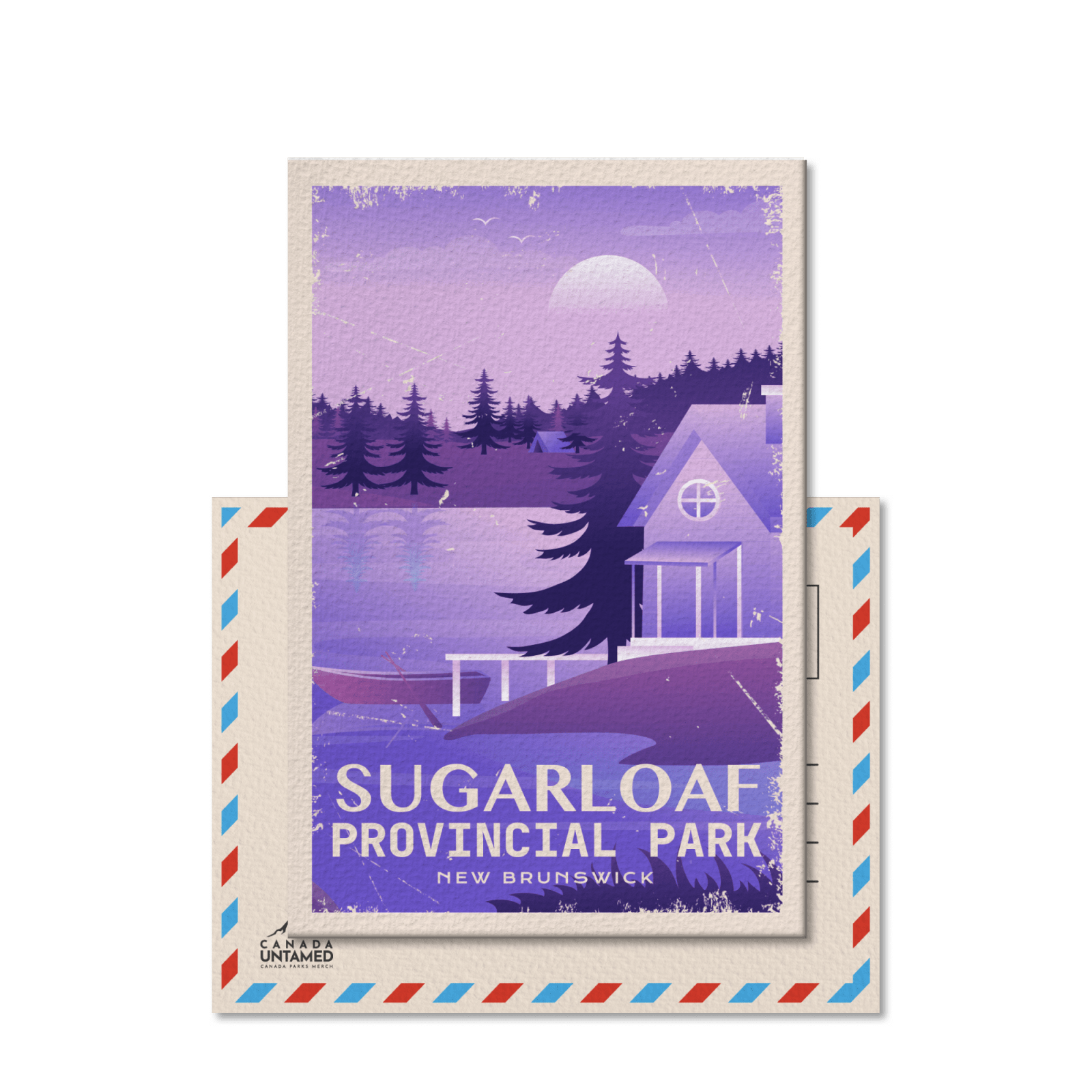 Sugarloaf New Brunswick Provincial Park Postcard, Canada Parks