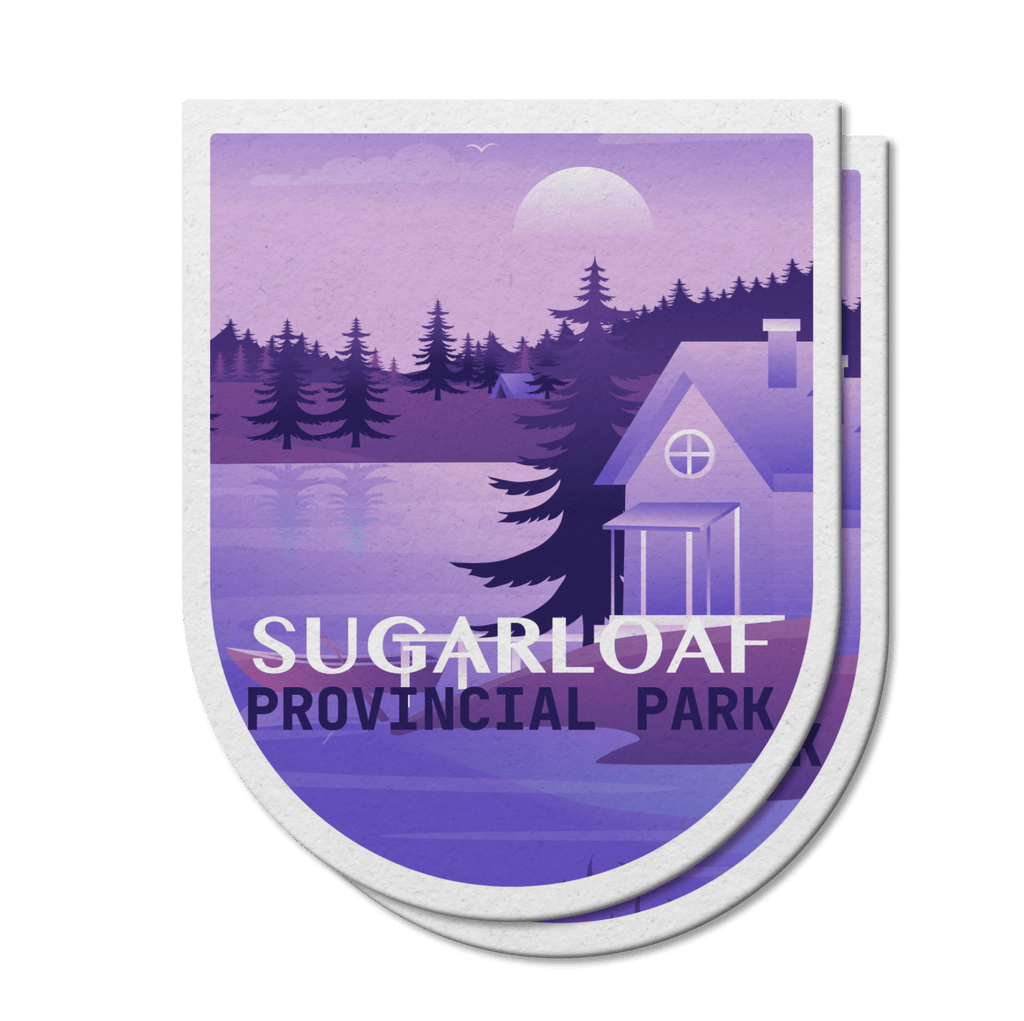 Sugarloaf New Brunswick Provincial Park Waterproof Vinyl Sticker, Canada Parks