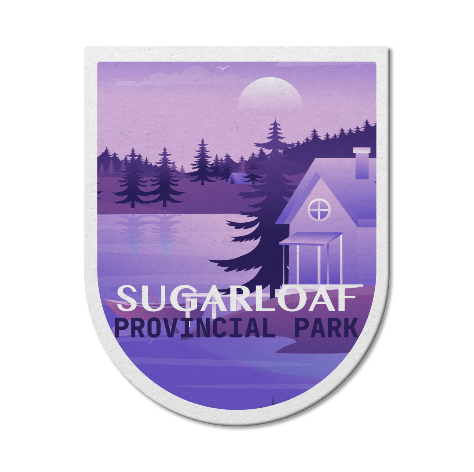 Sugarloaf New Brunswick Provincial Park Waterproof Vinyl Sticker, Canada Parks